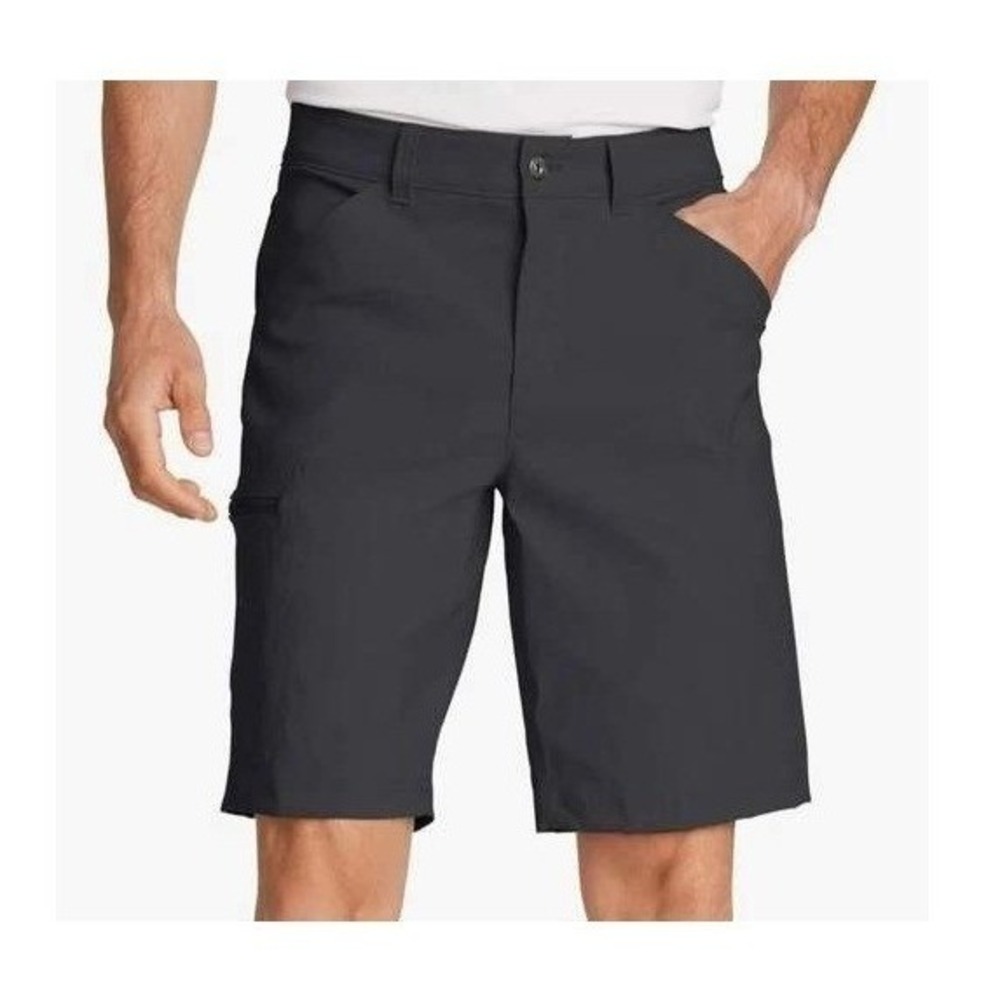 Eddie Bauer Men's Black‎ Classic Fit Rainier Tech Shorts Size 32 New with Tags!